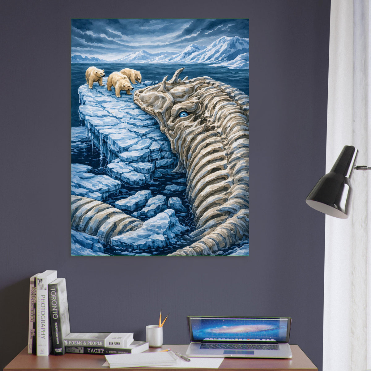 MAGIC THE GATHERING POSTER – POLAR KRAKEN FROZEN SEA MONSTER ART 6