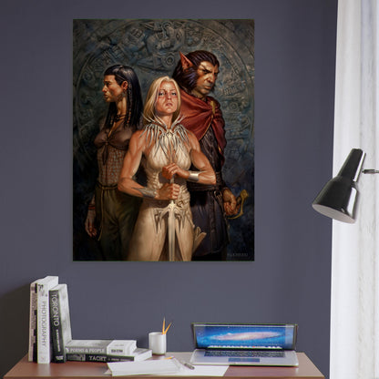 Fantasy Trio Poster – Between Dethoc and a Hard Case by Todd Lockwood 2012 6