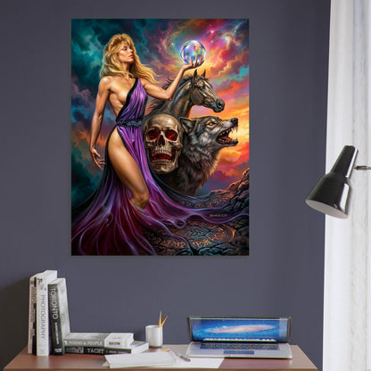 BORIS VALLEJO CIRCE POSTER – GODDESS SORCERESS WITH MYSTICAL ORB 1991 6