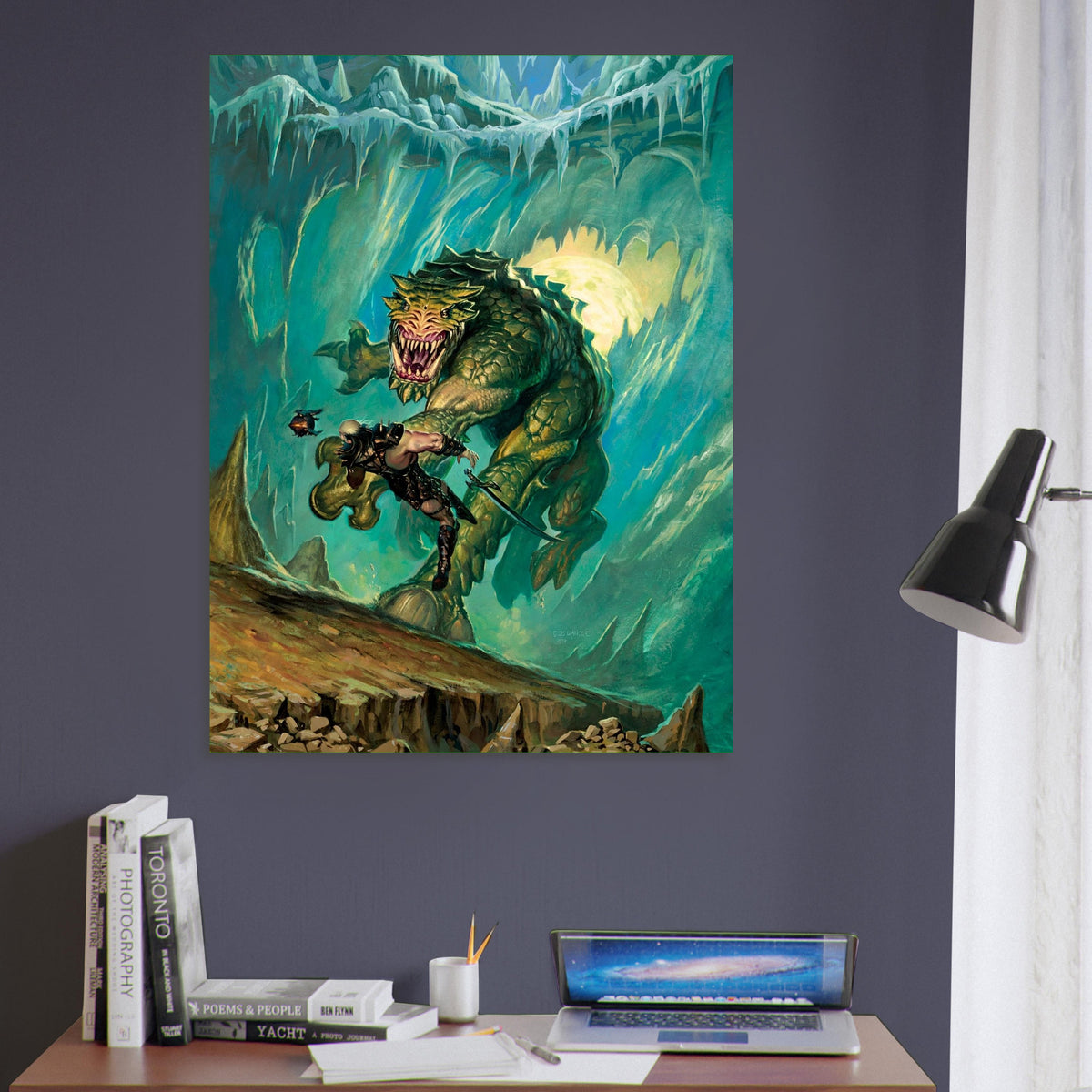 Kavu Titan Poster – Ice Cave Beast by Todd Lockwood Fantasy Art Print 2000 6