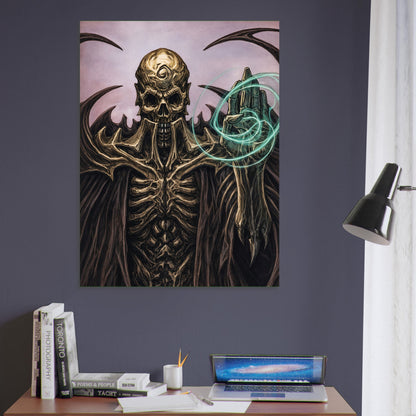 MAGIC THE GATHERING POSTER – NECROPOTENCE CARD ART UNDEAD LICH SORCERER 6