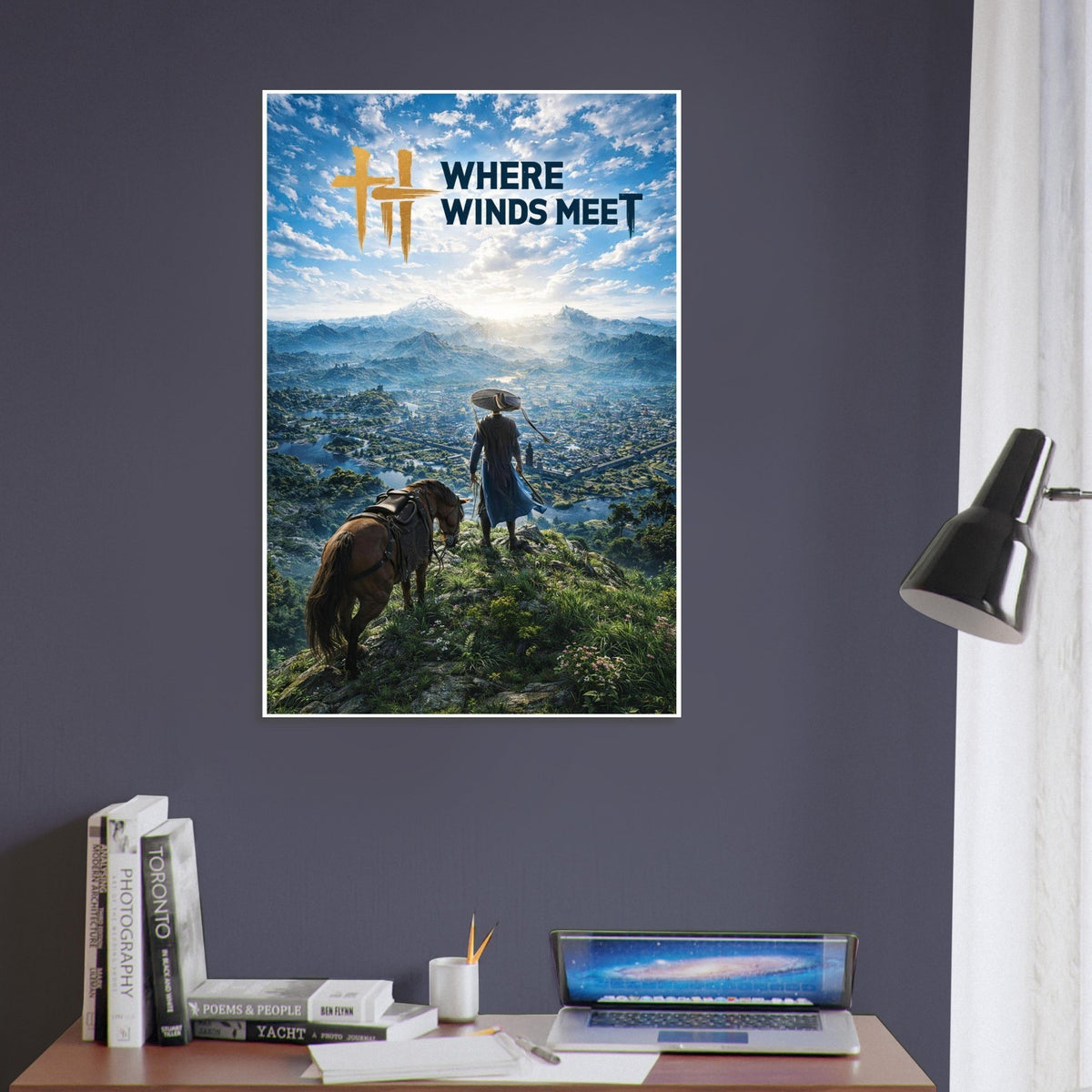 WHERE WINDS MEET POSTER OPEN WORLD WUXIA RPG GAME ART LANDSCAPE SCENE 4