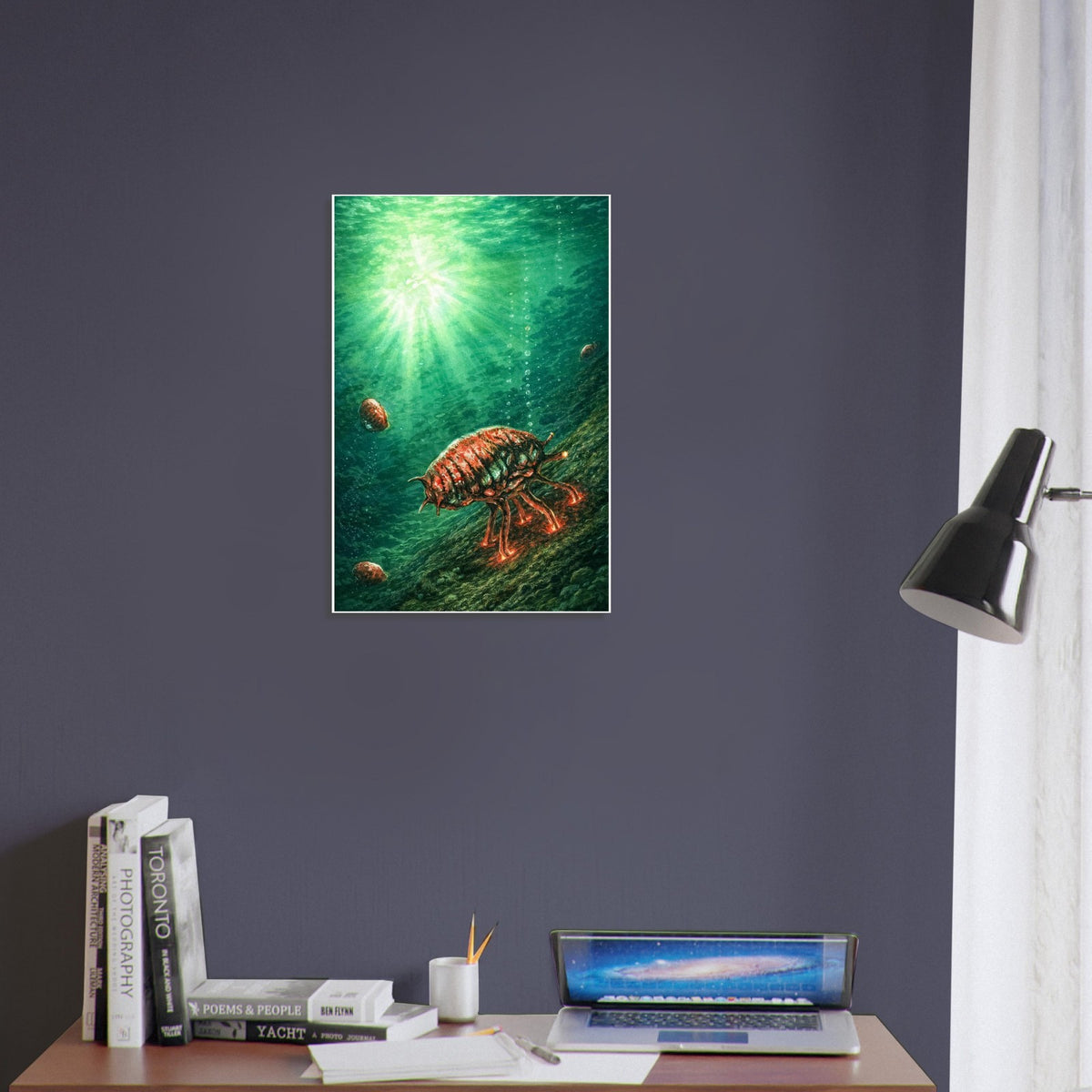 MAGIC THE GATHERING POSTER – MANA DRAIN CARD ART WITH DEEP SEA CREATURE 7