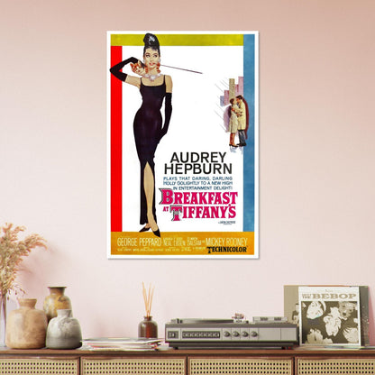 BREAKFAST AT TIFFANYS AUDREY HEPBURN CLASSIC HOLLYWOOD MOVIE POSTER 4